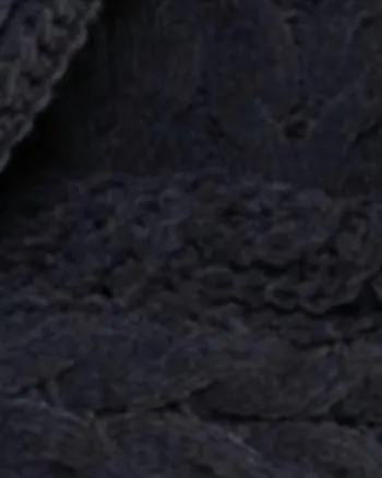 Cozy Luxurious Cable Sweater in Black | Black