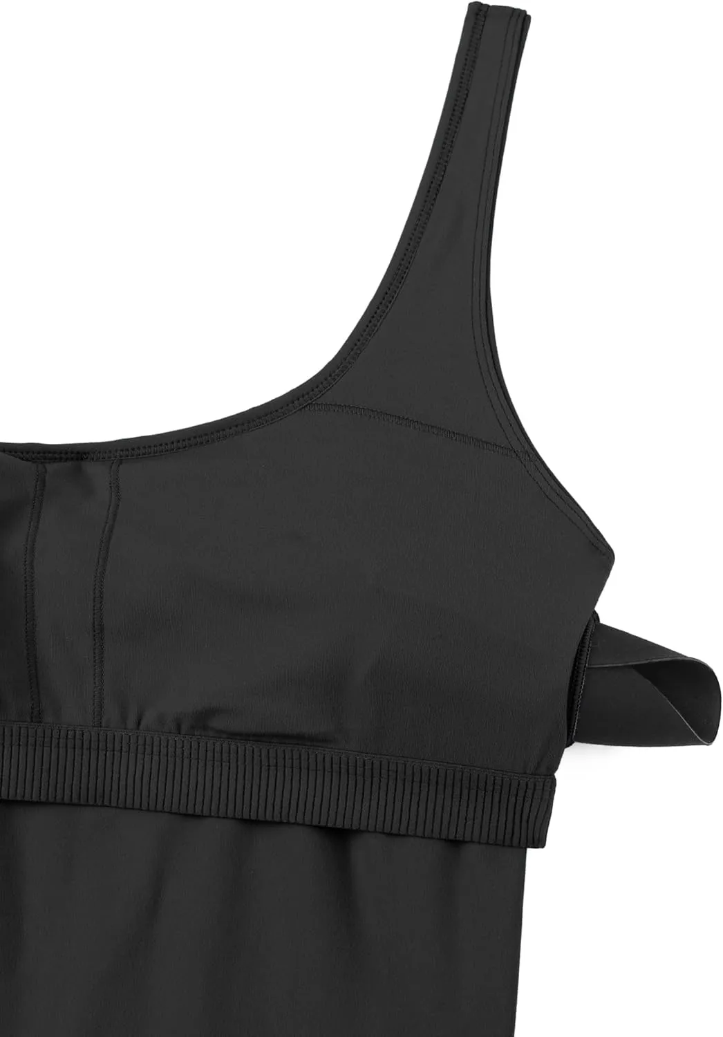 CRZ YOGA Butterluxe Athletic Womens Romper Tank Tops Workout Casual Shorts Jumpsuits One Piece Bodysuit ScoopNeck Padded