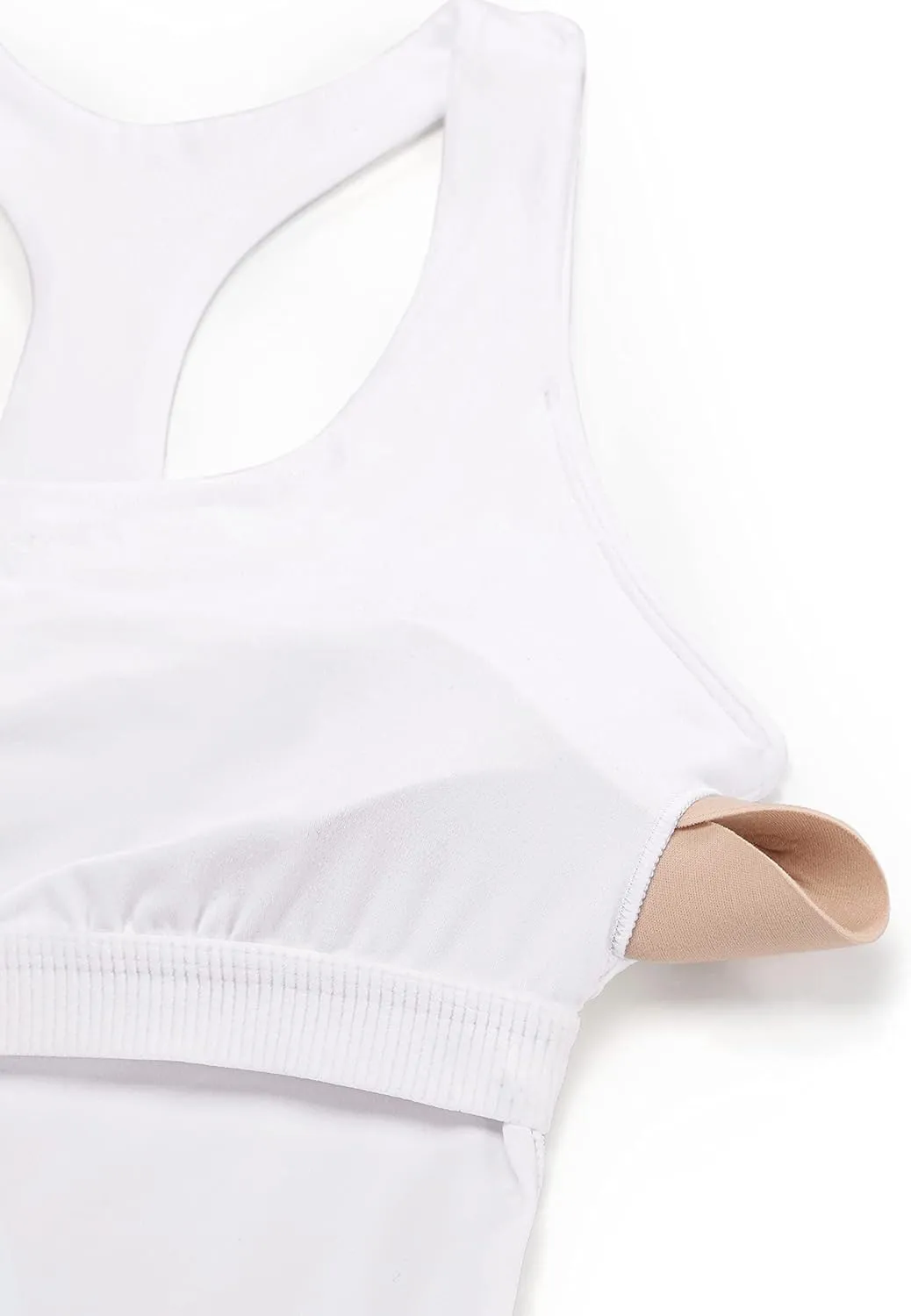 CRZ YOGA Butterluxe Workout Tank Tops for Women Built in Shelf Bras Padded - Racerback Athletic Spandex Yoga Camisole