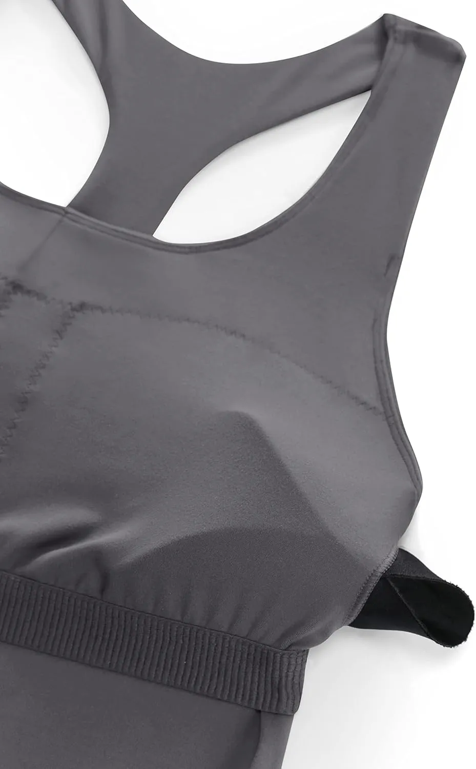 CRZ YOGA Butterluxe Workout Tank Tops for Women Built in Shelf Bras Padded - Racerback Athletic Spandex Yoga Camisole