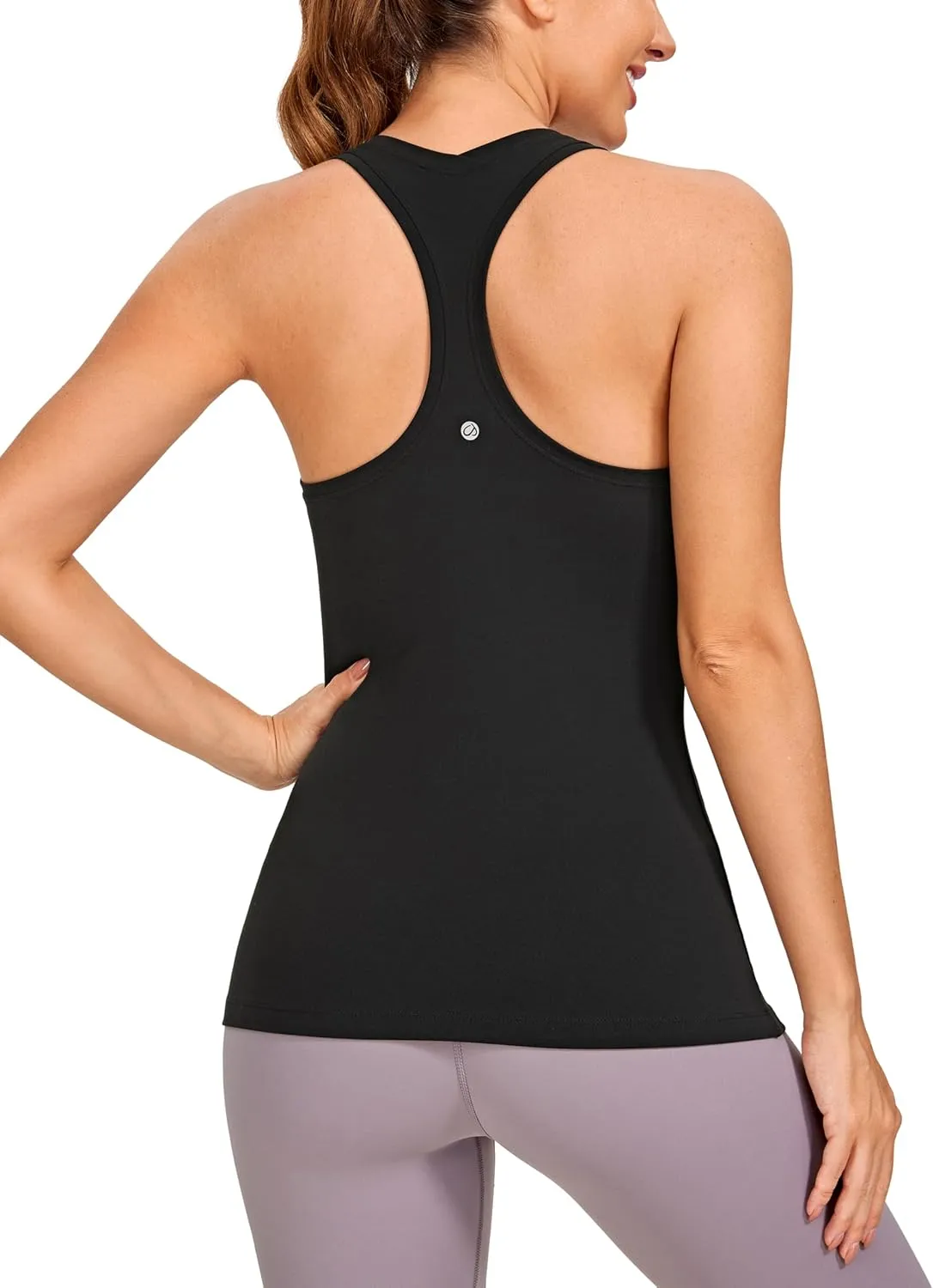 CRZ YOGA Women's Butterluxe Yoga Workout Tank Tops Racerback Sleeveless Camisole Athletic Gym Shirts