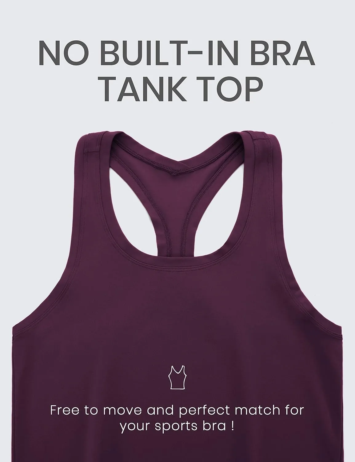 CRZ YOGA Women's Butterluxe Yoga Workout Tank Tops Racerback Sleeveless Camisole Athletic Gym Shirts