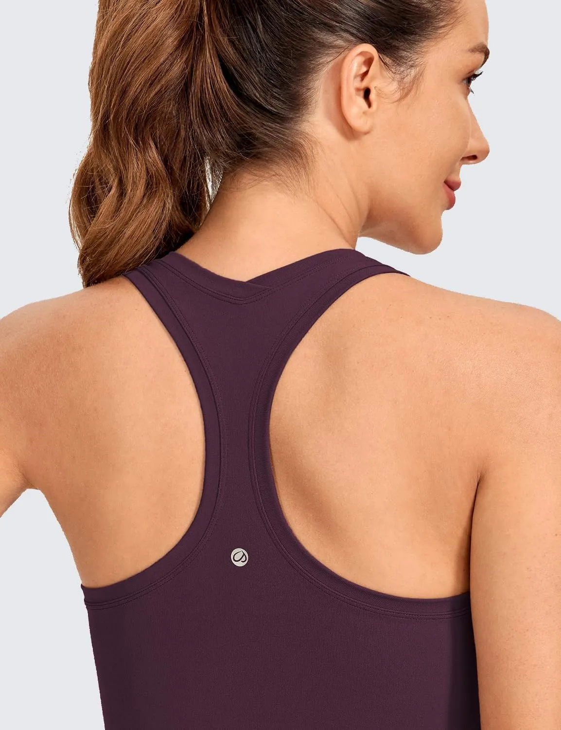 CRZ YOGA Women's Butterluxe Yoga Workout Tank Tops Racerback Sleeveless Camisole Athletic Gym Shirts