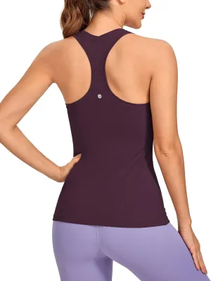 CRZ YOGA Women's Butterluxe Yoga Workout Tank Tops Racerback Sleeveless Camisole Athletic Gym Shirts