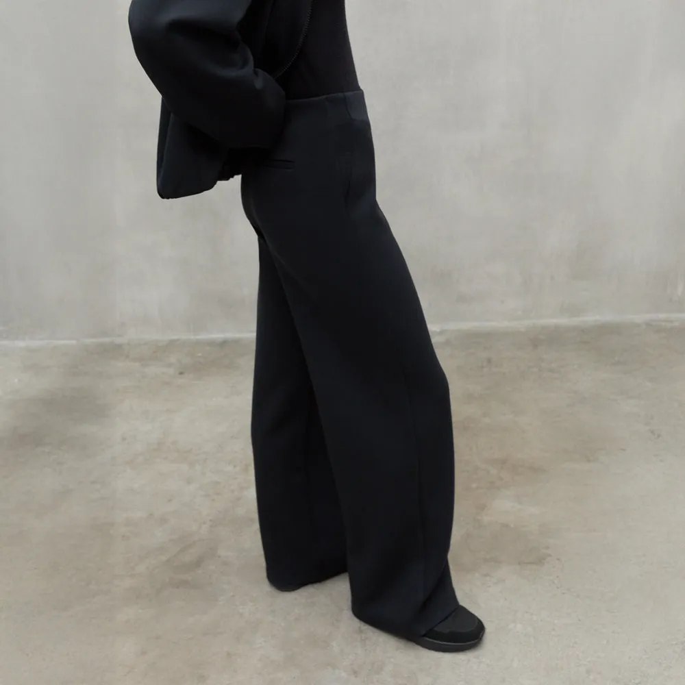 ECOALF BLACK ARDA TROUSERS FOR WOMEN