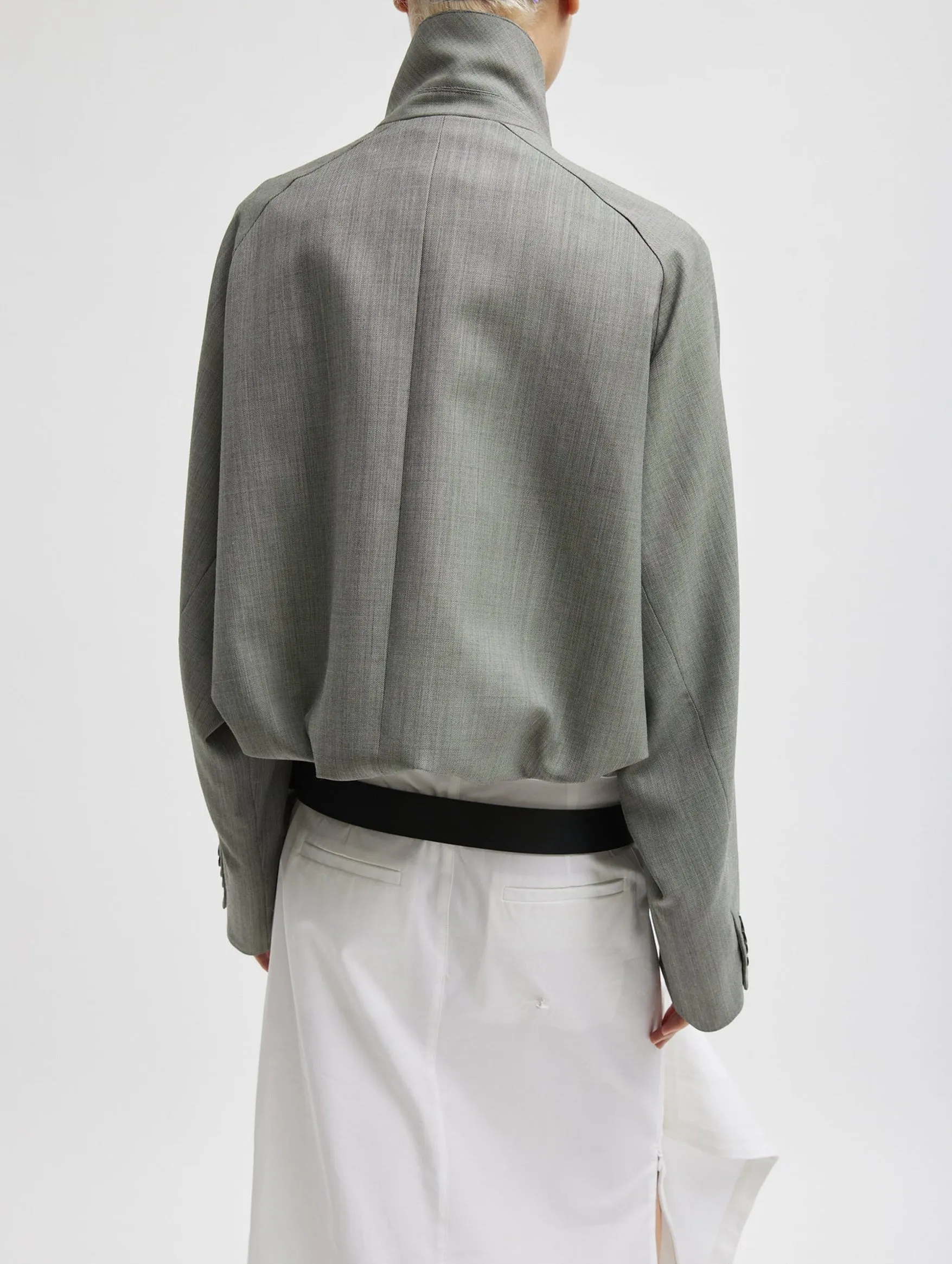 Ellis Suiting Raglan Sleeve Blazer in Light Green