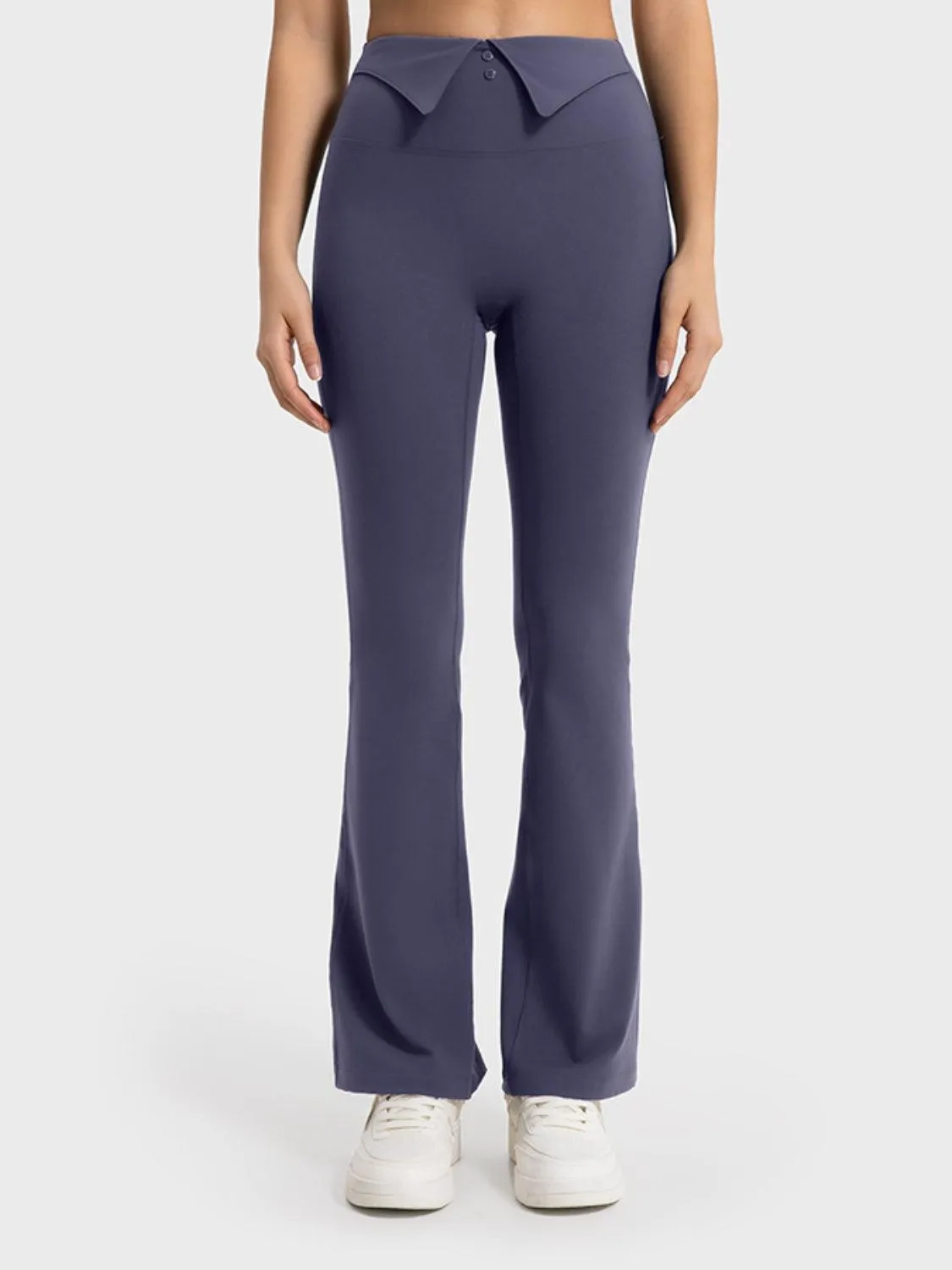 Excellent Wide Waistband Sports Bootcut Leggings