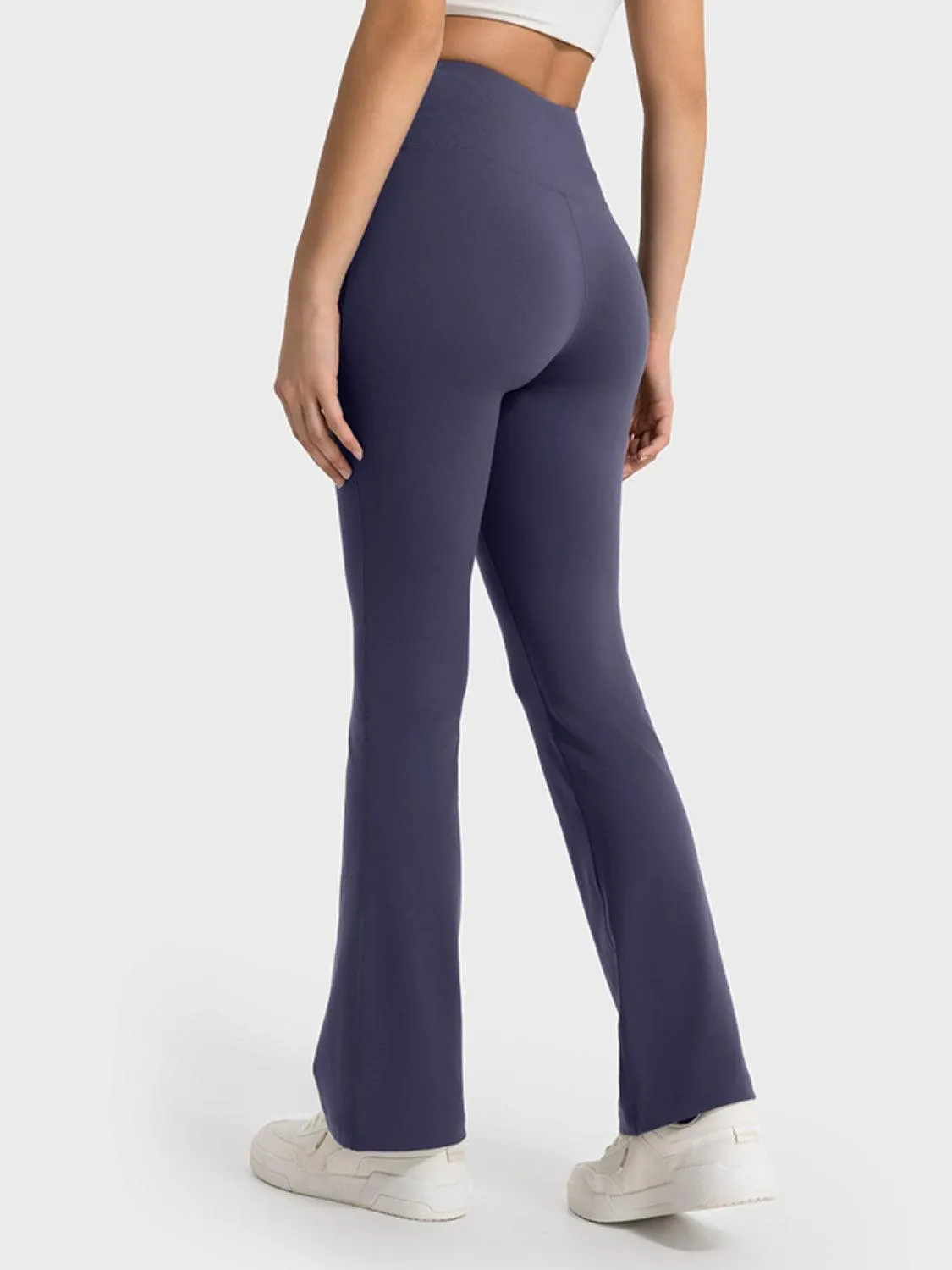 Excellent Wide Waistband Sports Bootcut Leggings