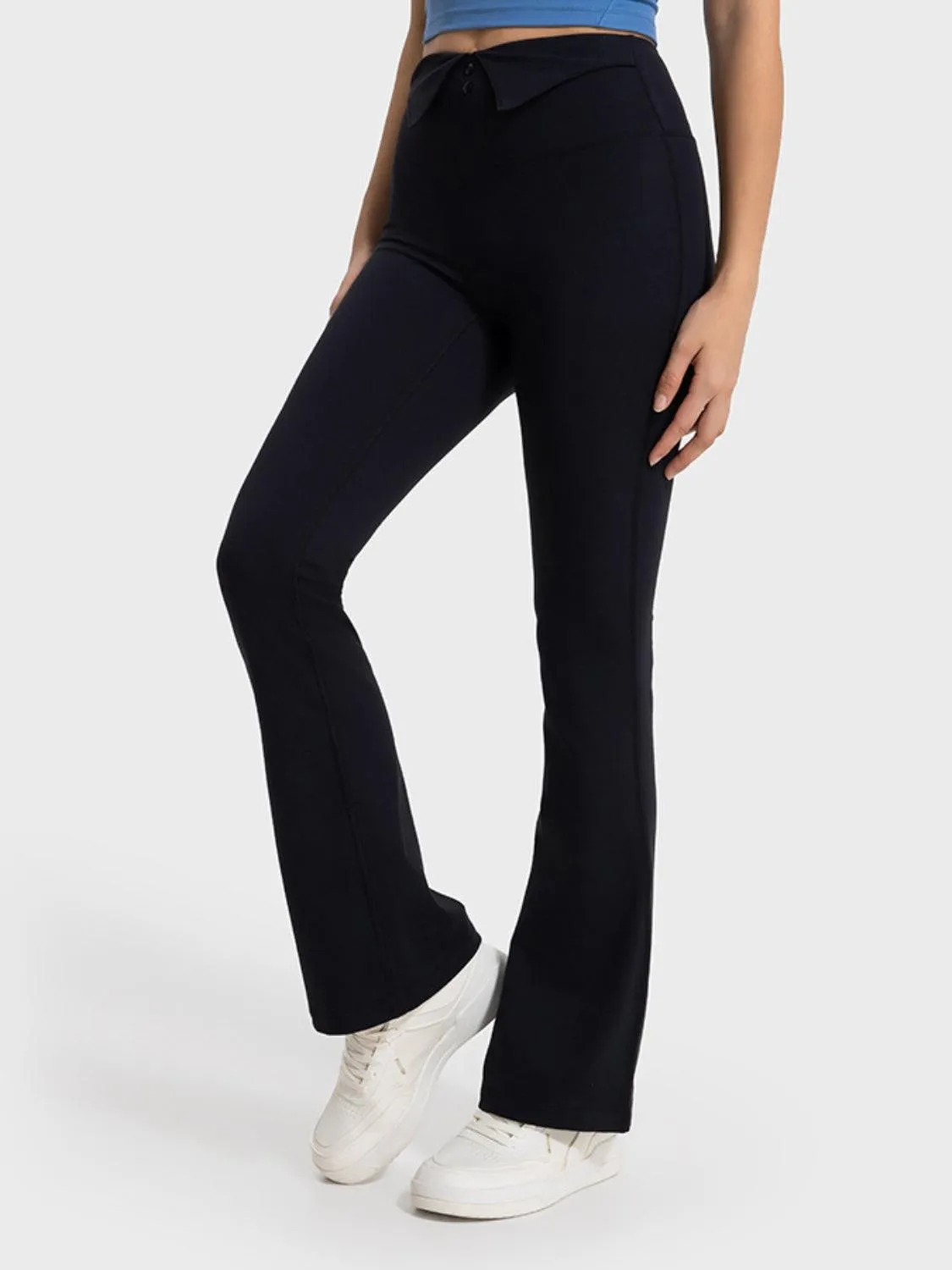 Excellent Wide Waistband Sports Bootcut Leggings