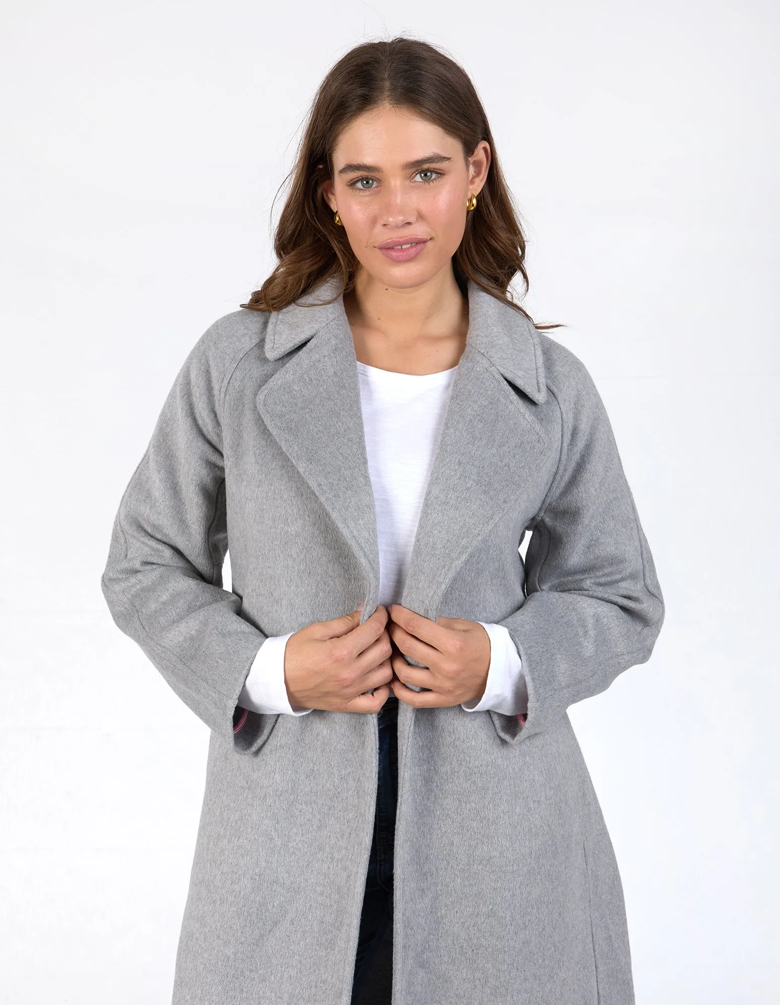 Farrah Coat - Grey Marle