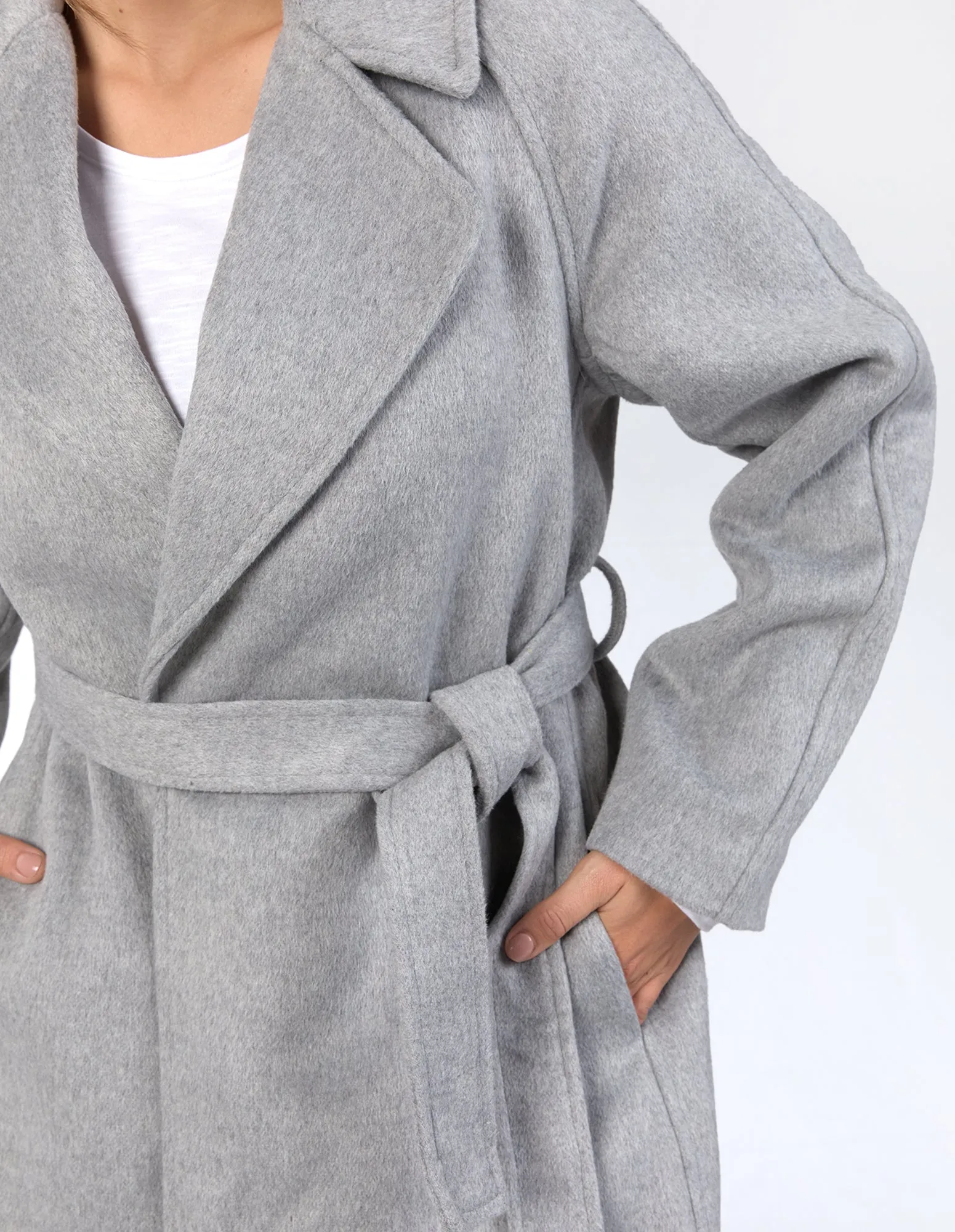 Farrah Coat - Grey Marle