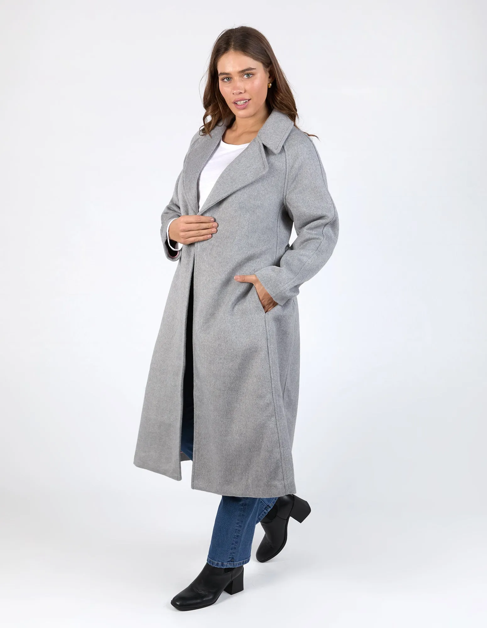 Farrah Coat - Grey Marle