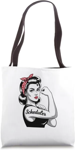 Female Scheduler Rosie Riveter Calendar Pro Woman Tote Bag