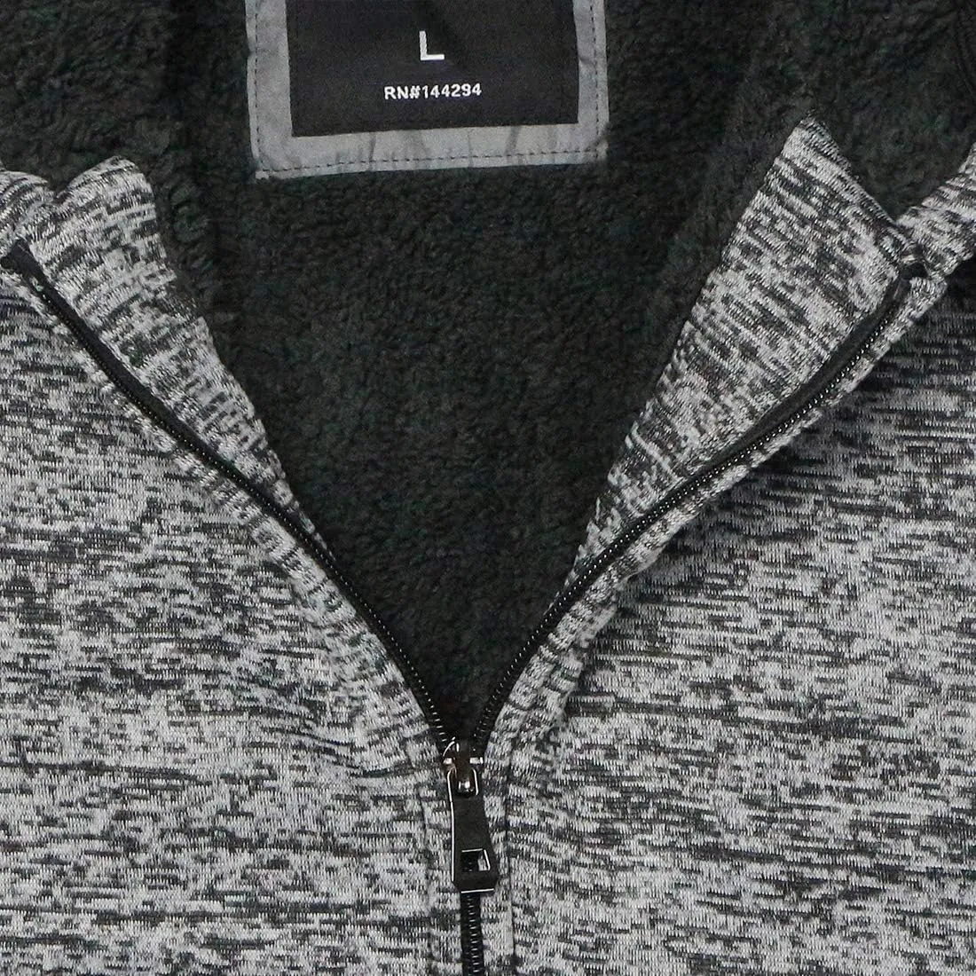 Gary Com Heavyweight Sherpa Hoodies for Men, Thick Fleece Lined Full Zip Up Winter Warm Sweatshirts Work Jackets