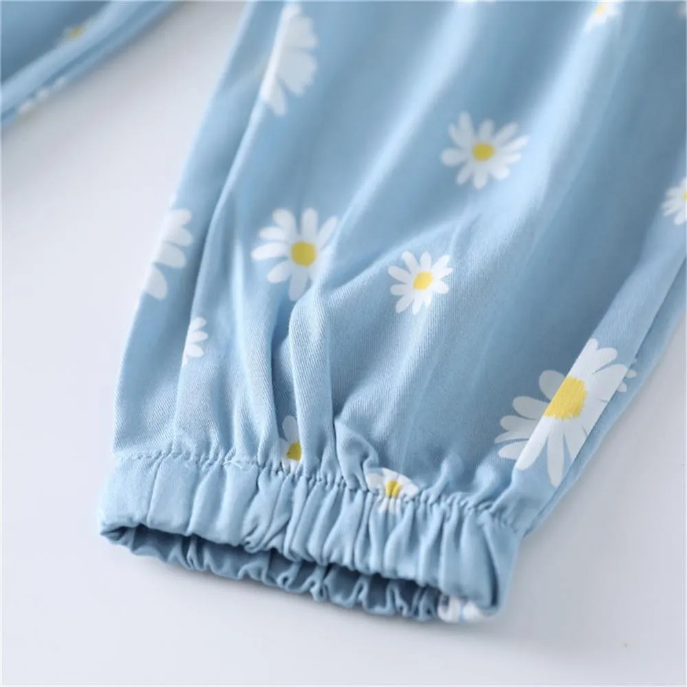 Girls Daisy Elastic Waist Pants