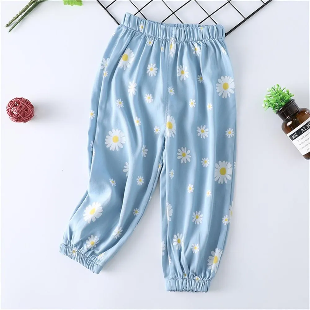 Girls Daisy Elastic Waist Pants