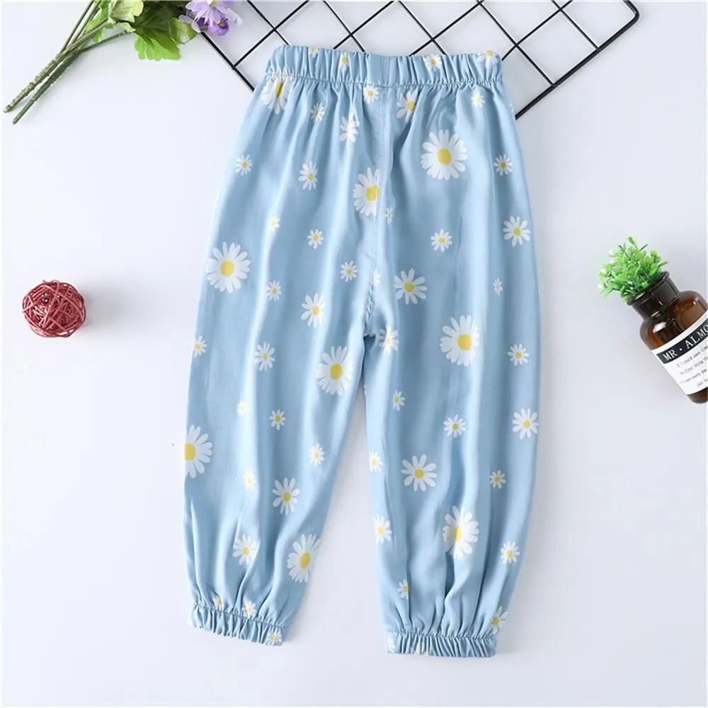 Girls Daisy Elastic Waist Pants