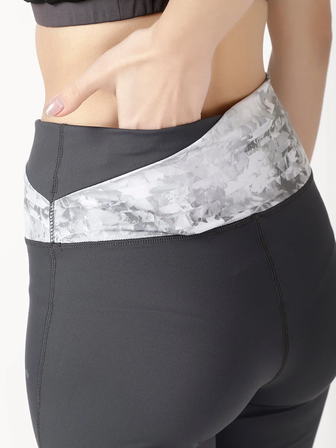 Grey Flow Straight Pants