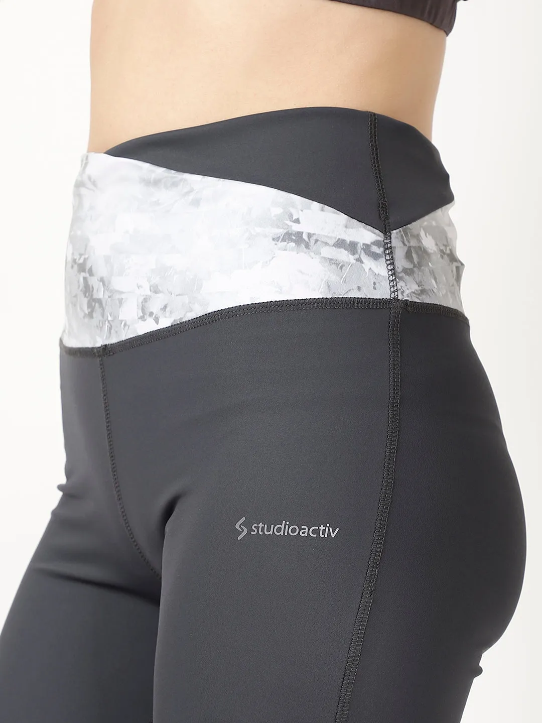 Grey Flow Straight Pants