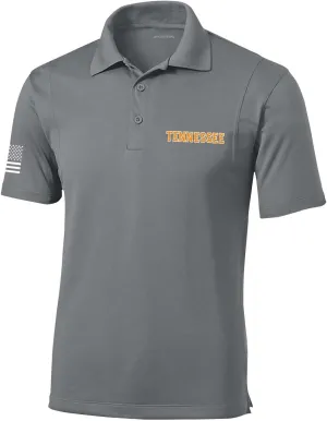 Heritage Pride Football Team Color State Name Embroidered Golf Polo