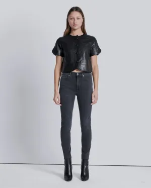 High Waist Ankle Skinny in Night Rider