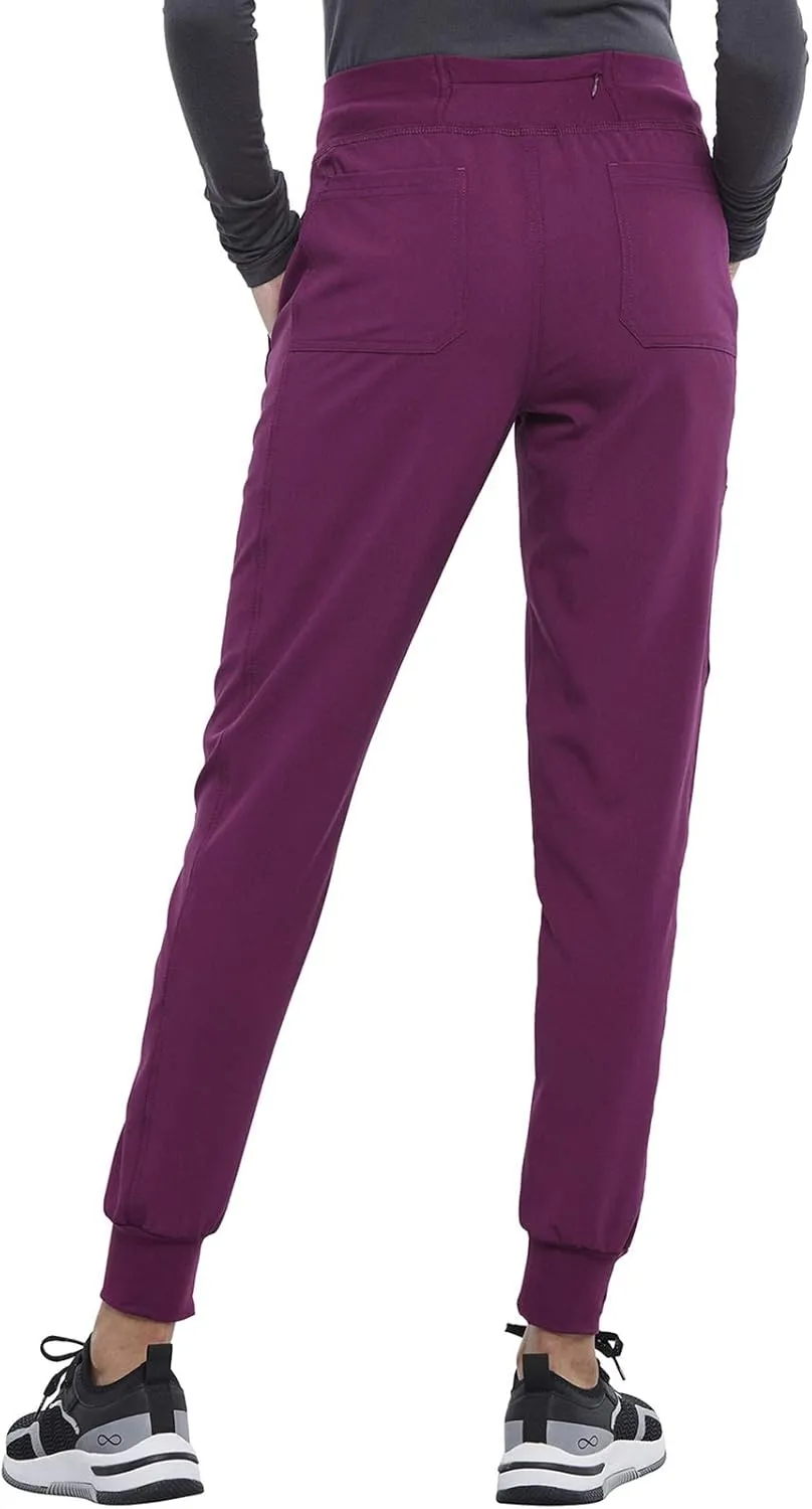 Iflex Jogger Scrubs for Women, Yoga-Inspired Knit Waistband Scrub Pants CK011