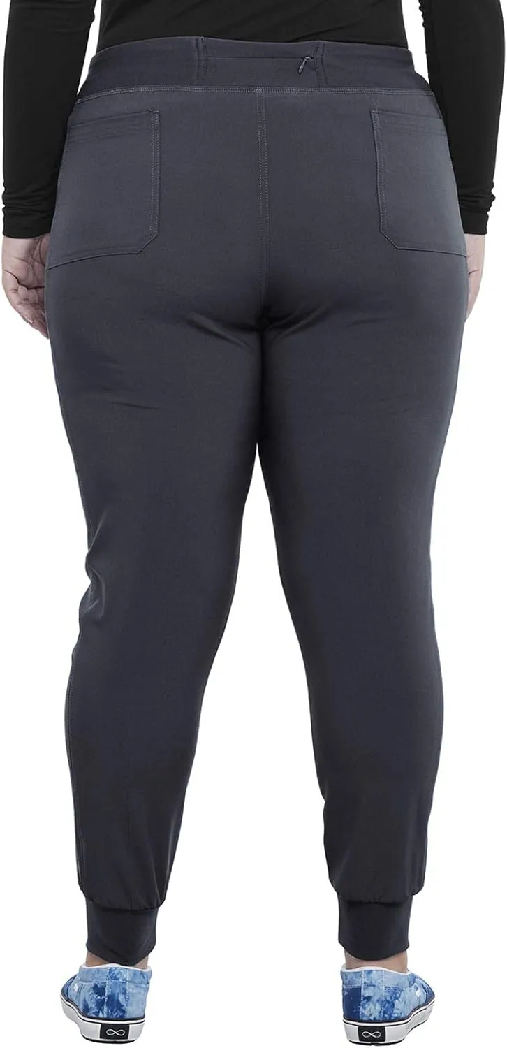 Iflex Jogger Scrubs for Women, Yoga-Inspired Knit Waistband Scrub Pants CK011