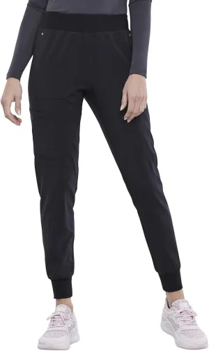 Iflex Jogger Scrubs for Women, Yoga-Inspired Knit Waistband Scrub Pants CK011