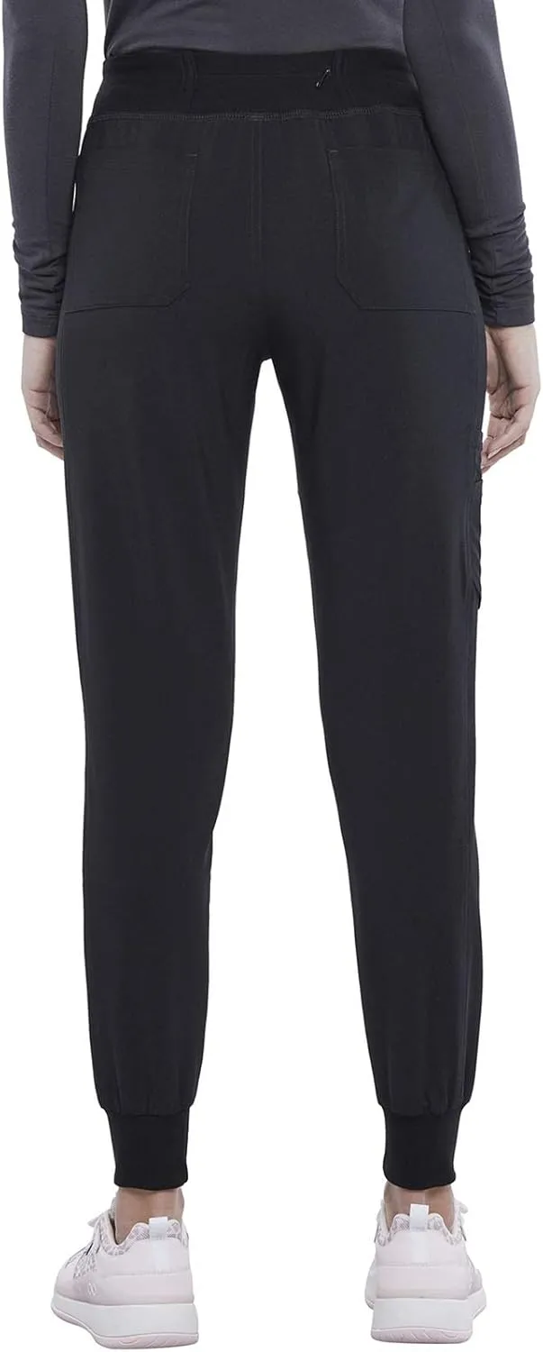 Iflex Jogger Scrubs for Women, Yoga-Inspired Knit Waistband Scrub Pants CK011