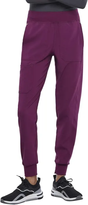 Iflex Jogger Scrubs for Women, Yoga-Inspired Knit Waistband Scrub Pants CK011