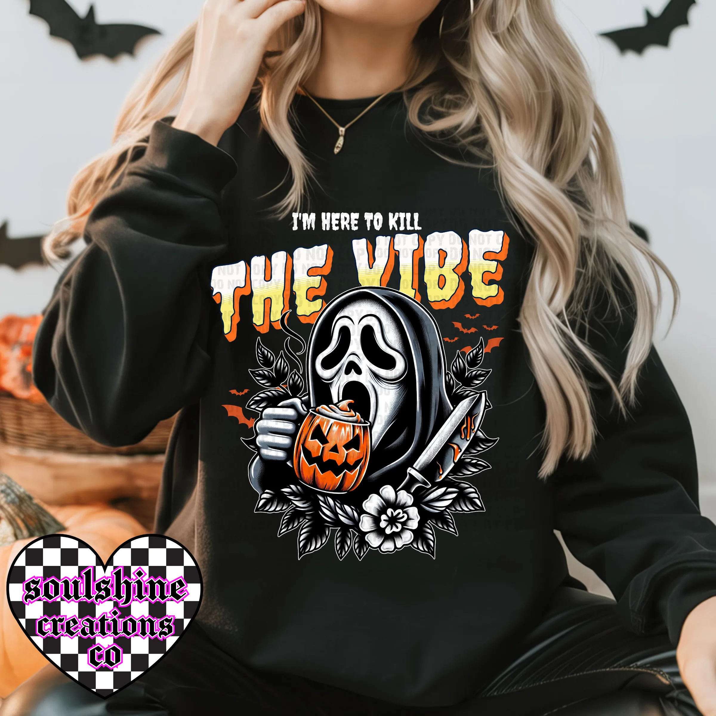 I’m here to Kill the Vibe Horror Tee or Sweater