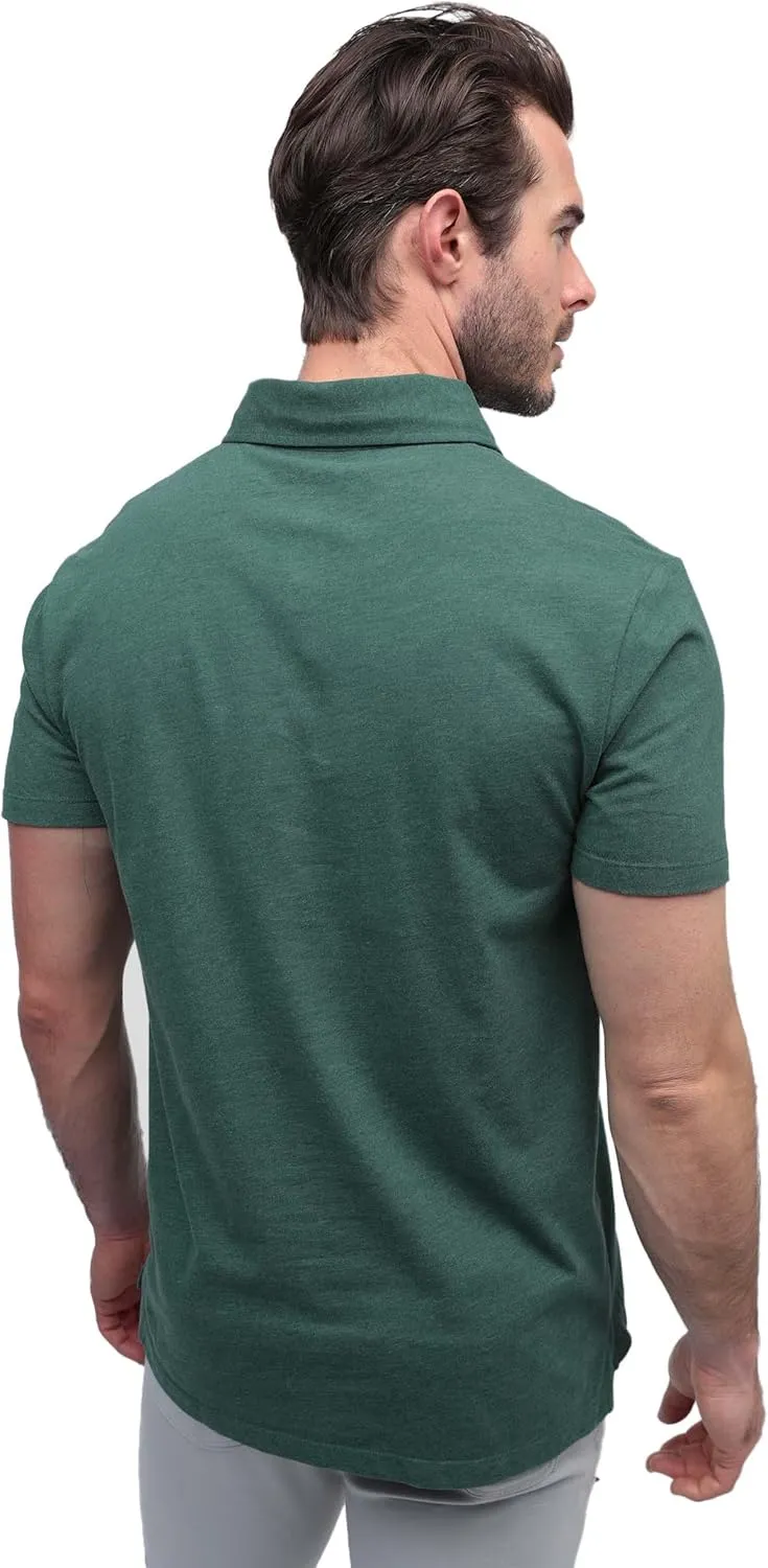 INTO THE AM Men's Polo Shirts - Fitted Short Sleeve Collar Shirt for Men S - 4XL
