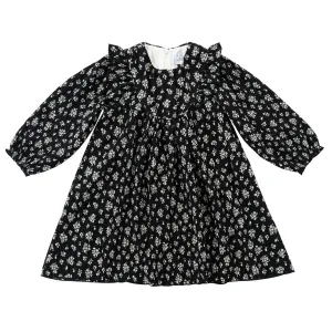 Kipp Black Crinkle Bib Dress