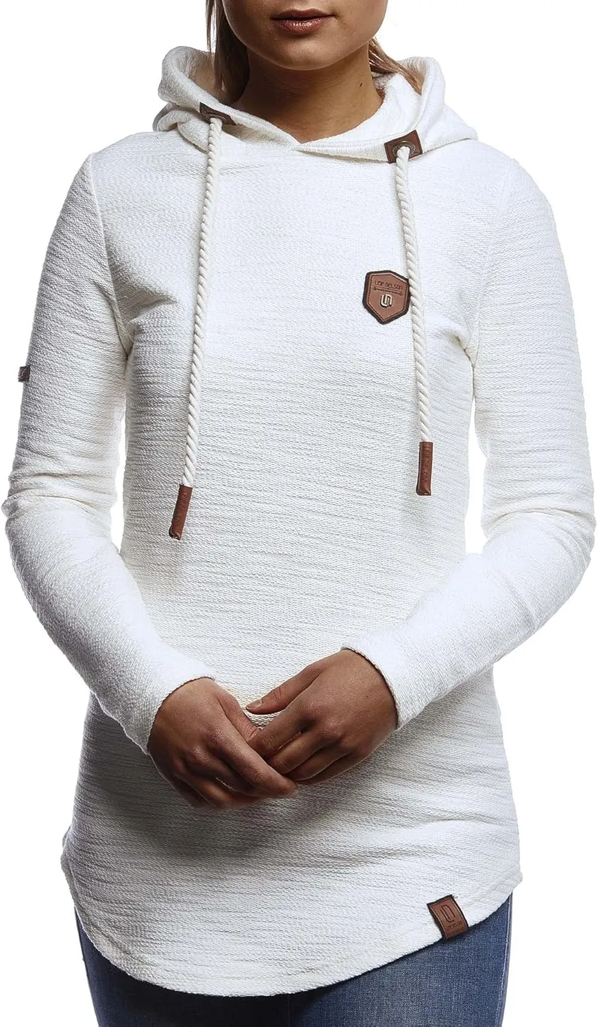 Leif Nelson women's Hoodie Pullover Hooded oversize Sweatshirt Sweater Longsleeve Long Sleeve Casual LN1900