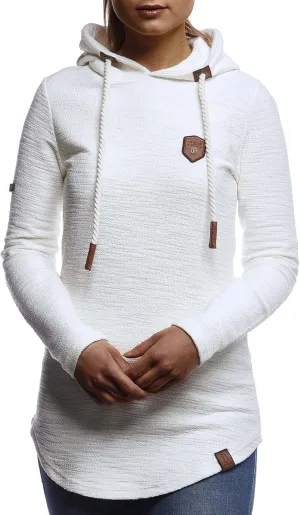 Leif Nelson women's Hoodie Pullover Hooded oversize Sweatshirt Sweater Longsleeve Long Sleeve Casual LN1900
