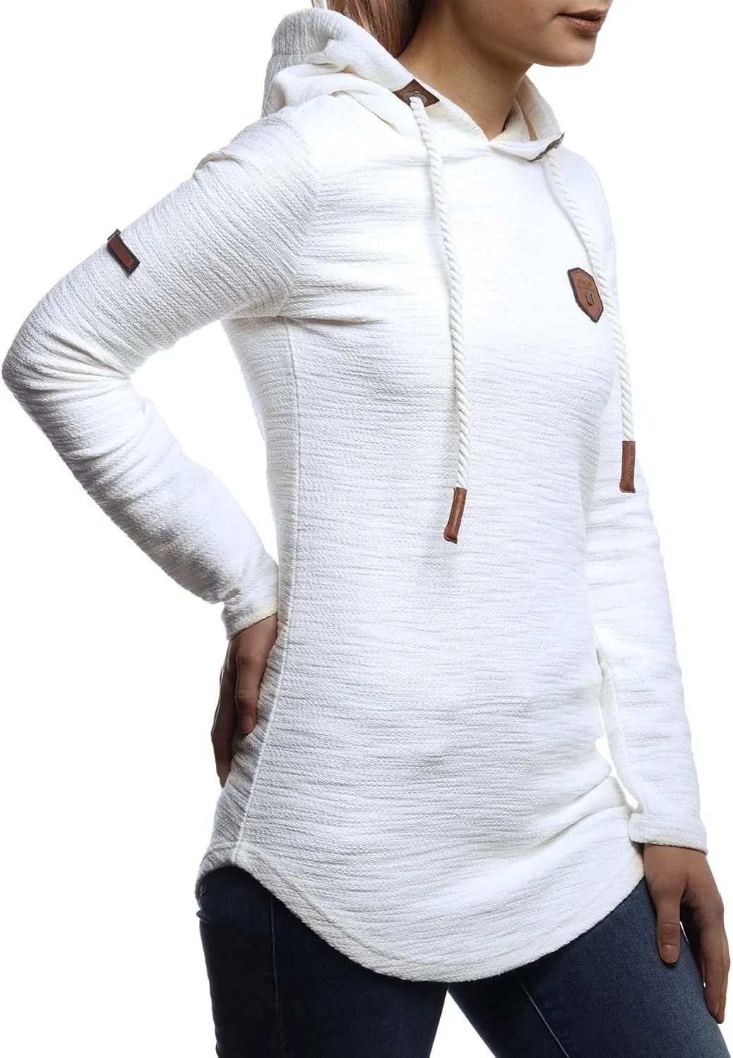 Leif Nelson women's Hoodie Pullover Hooded oversize Sweatshirt Sweater Longsleeve Long Sleeve Casual LN1900