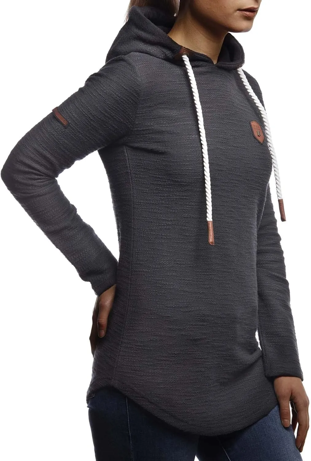 Leif Nelson women's Hoodie Pullover Hooded oversize Sweatshirt Sweater Longsleeve Long Sleeve Casual LN1900