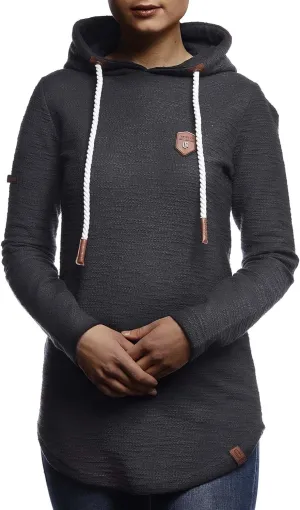 Leif Nelson women's Hoodie Pullover Hooded oversize Sweatshirt Sweater Longsleeve Long Sleeve Casual LN1900