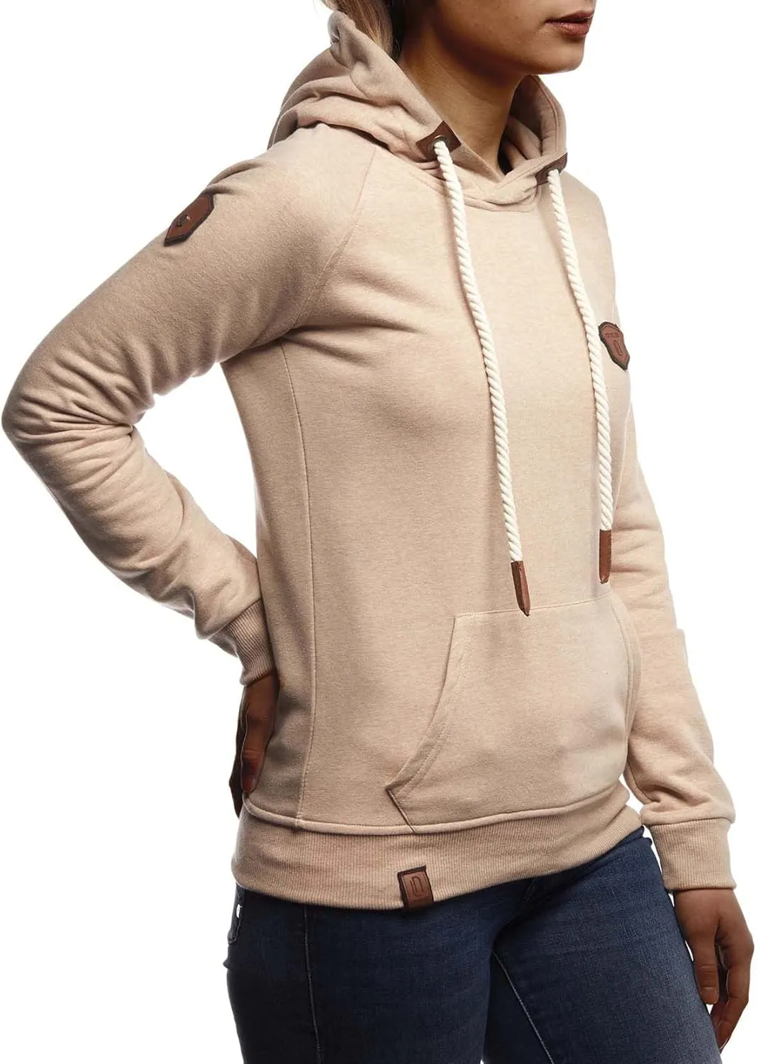 Leif Nelson women's Hoodie Pullover Hooded oversize Sweatshirt Sweater Longsleeve Long Sleeve Casual LN1925