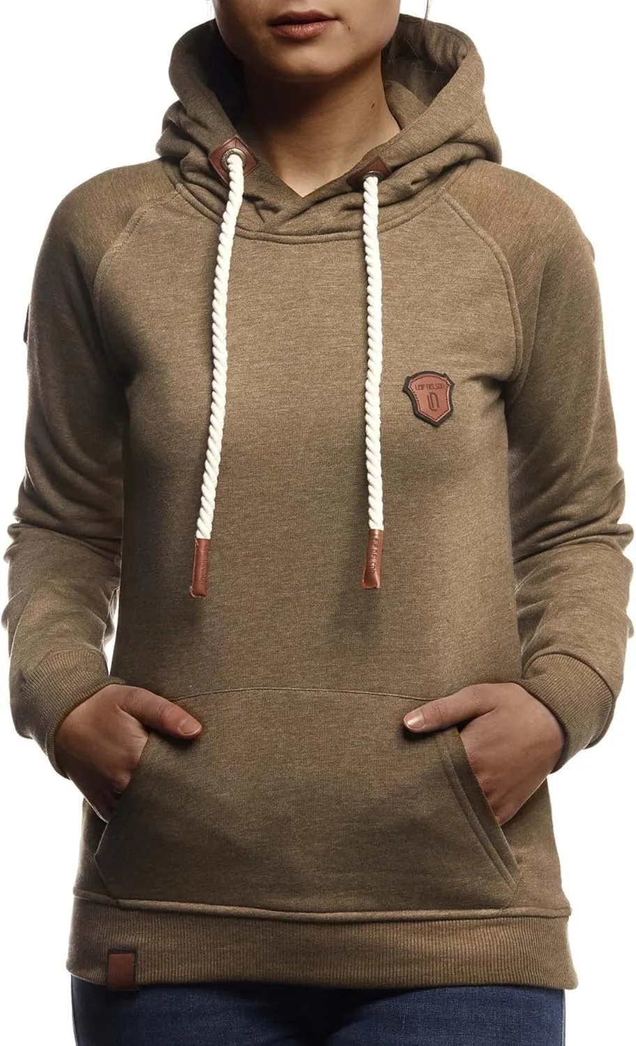 Leif Nelson women's Hoodie Pullover Hooded oversize Sweatshirt Sweater Longsleeve Long Sleeve Casual LN1925