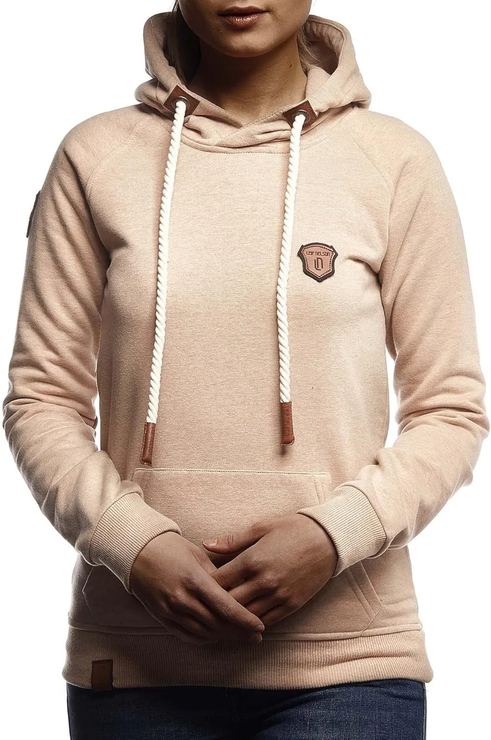 Leif Nelson women's Hoodie Pullover Hooded oversize Sweatshirt Sweater Longsleeve Long Sleeve Casual LN1925