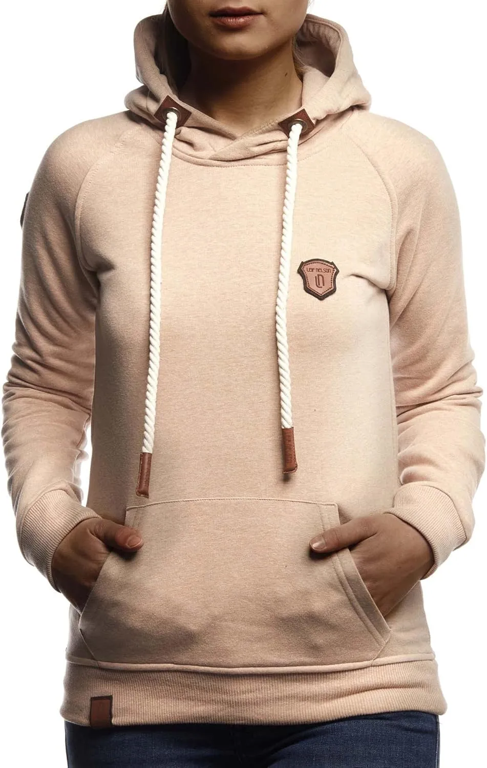 Leif Nelson women's Hoodie Pullover Hooded oversize Sweatshirt Sweater Longsleeve Long Sleeve Casual LN1925