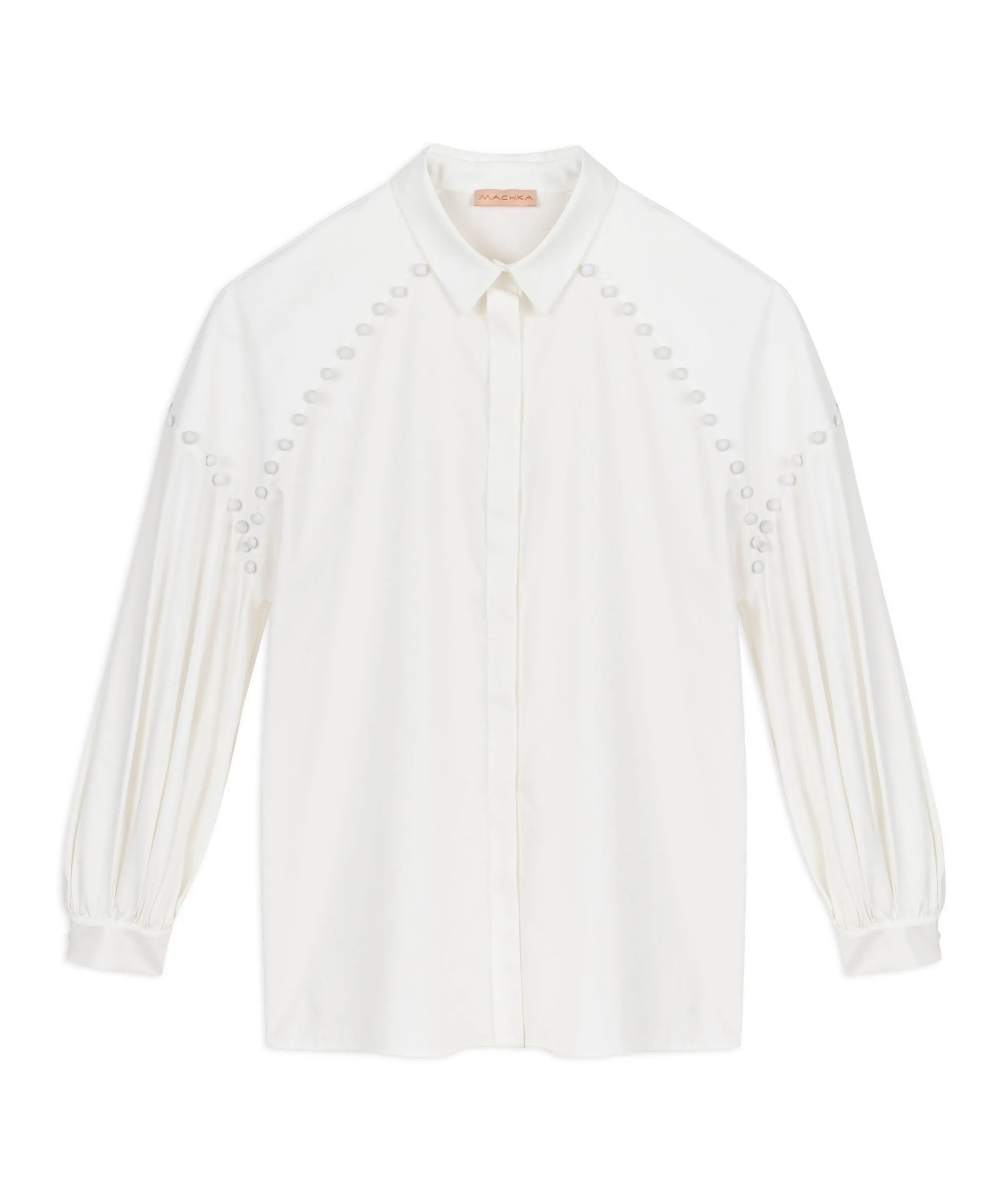 Machka Poplin Shirt With Button Accessories White