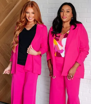 Magic 3/4 Blazer | Hot Pink