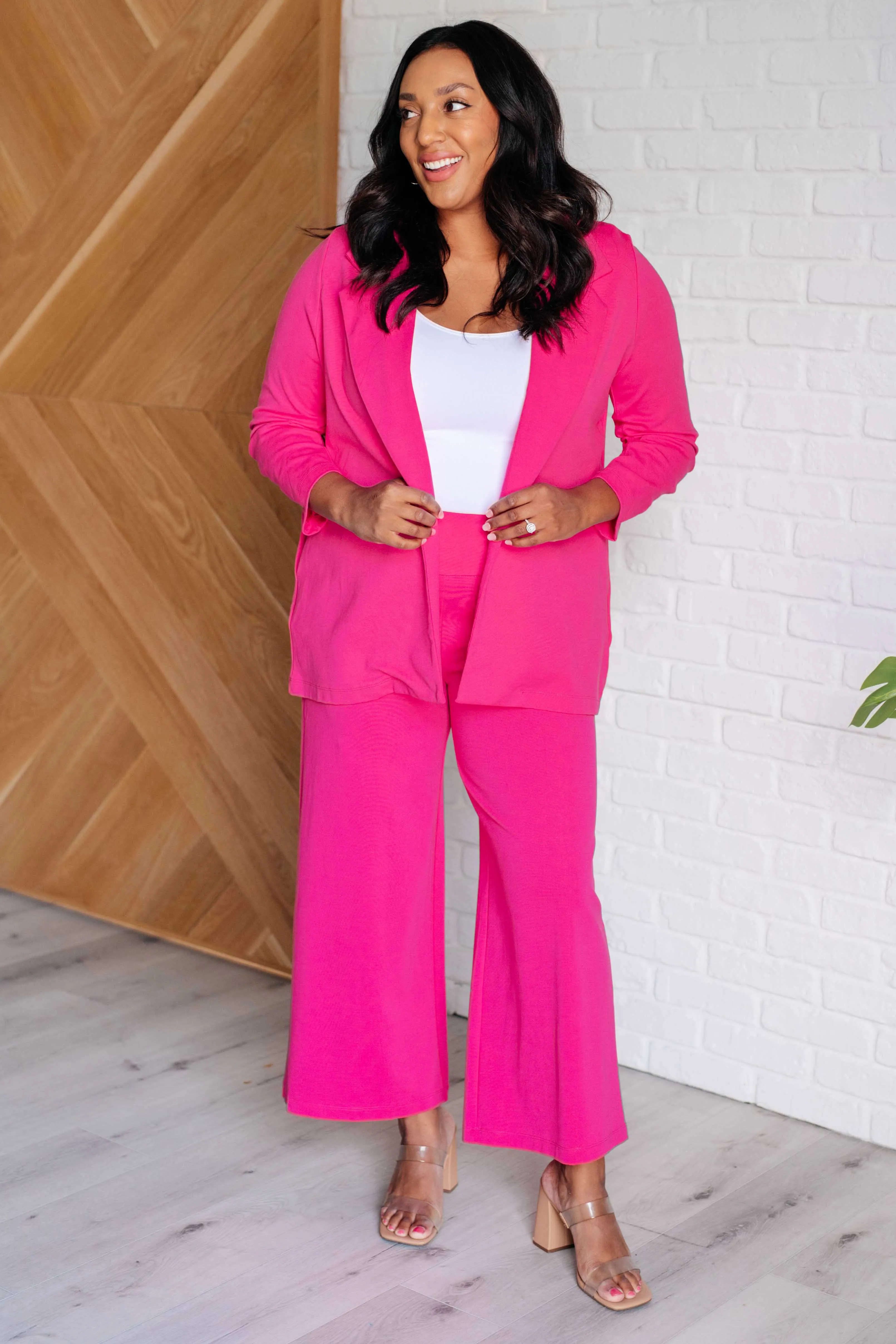 Magic 3/4 Blazer | Hot Pink