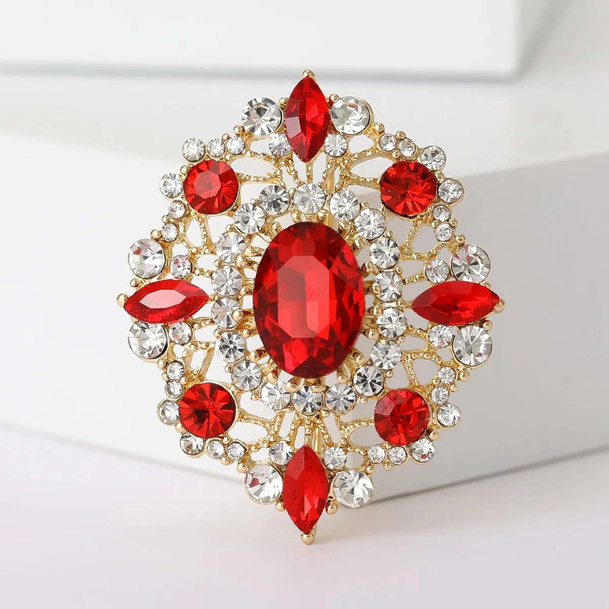 Mahershala Rhinestone Brooch Pin