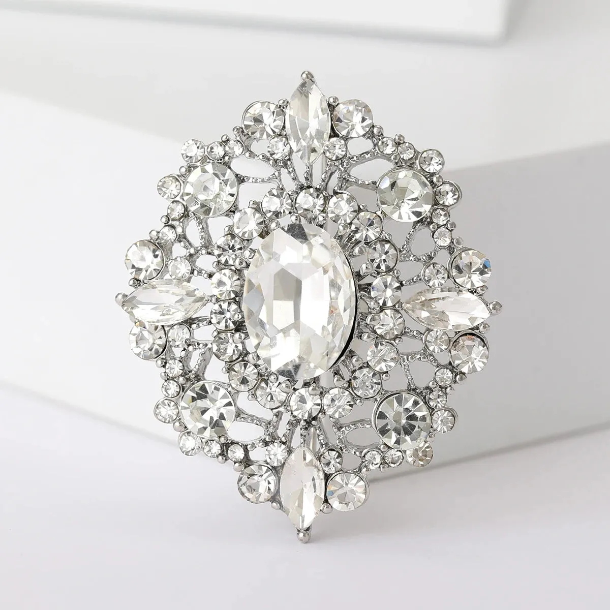 Mahershala Rhinestone Brooch Pin