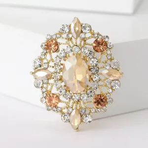 Mahershala Rhinestone Brooch Pin