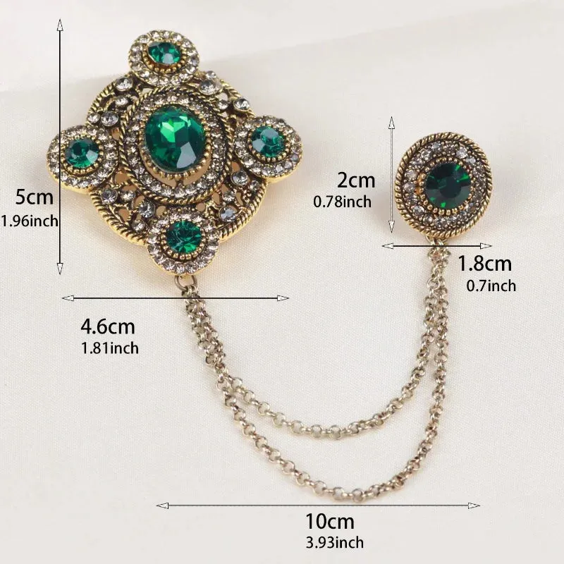Malik Embroidery Brooch Pin