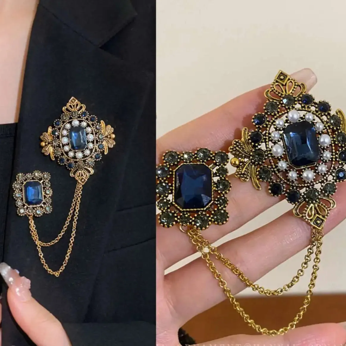 Malik Embroidery Brooch Pin